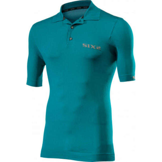 Six2 Maglia Termica Moto Teal Unisex